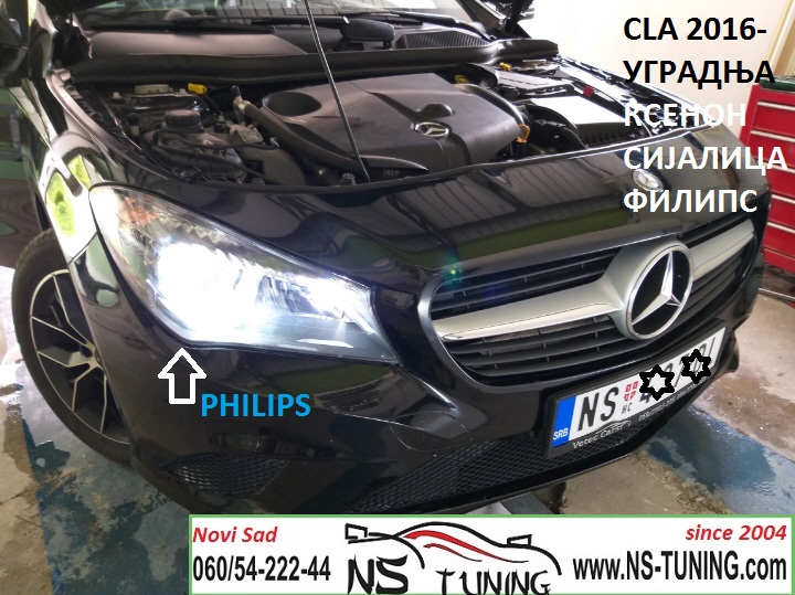 mercedes cla xenon farovi sijalica h7 philips trafo canbus ugradnja xenona novi sad tuning